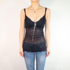 Cosabella Women's Black Vests-tanks-cami